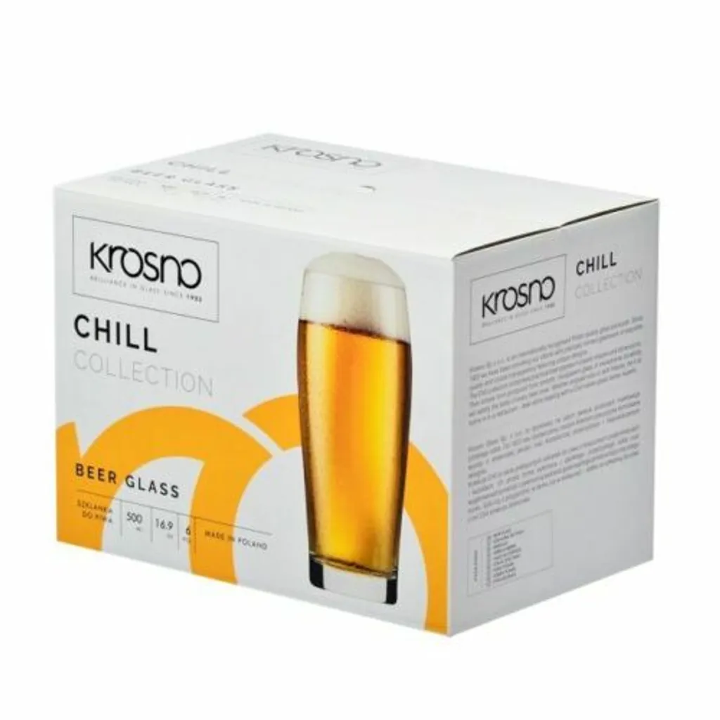 KROSNO Chill Weizengläser Biergläser, 6er-Set, 500 Ml 6 KROSNO Chill Weizengläser Biergläser, 6er-Set, 500 Ml – Bild 6