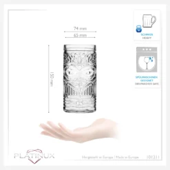 Tiki Gläser Set 6-Teilig Hoch Aus Glas 450ml (max. 500ml) Cocktailgläser Biergläser -Weinglas Serien Geschäft 042155e084df5f6fda9f28a3156c932d
