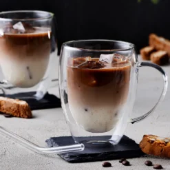 GRÄWE Doppelwandige Latte Macchiato-Thermogläser Mit Henkel, 350 Ml, 2er Set -Weinglas Serien Geschäft 09b90851b30ad6afc4bfa09d690b93b5