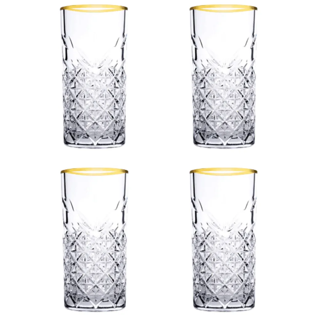 Pasabahce Timeless Golden Touch 4tlg Trinkglas Glas Tumbler 450ml 52800 2 Pasabahce Timeless Golden Touch 4tlg Trinkglas Glas Tumbler 450ml 52800 – Bild 2