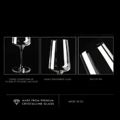 KROSNO Infinity Rotweingläser, 6er-Set, 500 Ml -Weinglas Serien Geschäft 0e2a0f207d7cb3a443fda89519f55be5