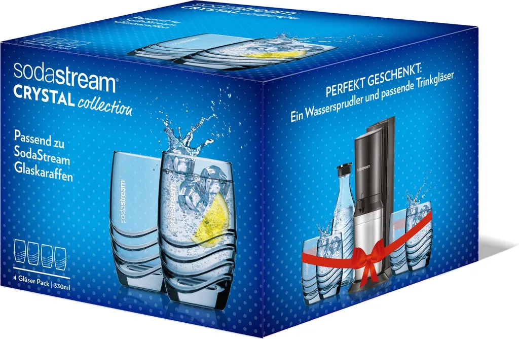 Sodastream Trinkglas 4er-Pack, Passend Zu Sodastream-Glaskaraffen