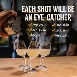 Brooze Bender Schnapsgläser 6er Set Stamper Glas Mit Stil Shot Vodka Likör Ouzo -Weinglas Serien Geschäft 11e2a98263f94968b49655719727e595