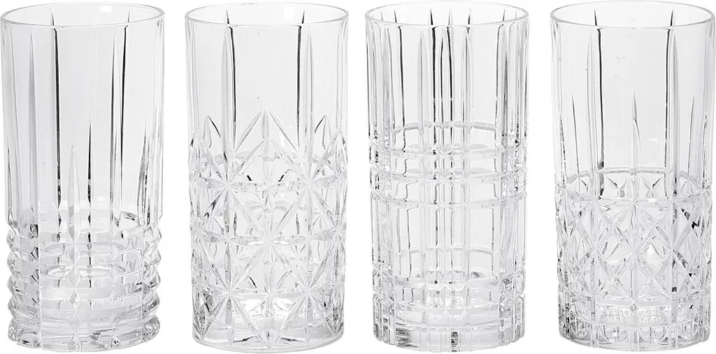Nachtmann 0097784-0 Longdrinkbecher 'Highland' Kristallglas, 375 Ml, H: 15,1 Cm, ø 7,7 Cm, Transparent, 4-teilig (1 Set) 2 Nachtmann 0097784-0 Longdrinkbecher 'Highland' Kristallglas, 375 Ml, H: 15,1 Cm, ø 7,7 Cm, Transparent, 4-teilig (1 Set) – Bild 2