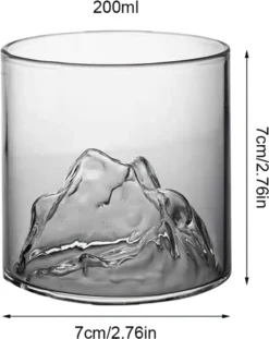 4 Stk/Set 200ml Mountain Whiskygläser Whiskey Glasses Set,für Scotch Und Whisky Liebhaber,Geschenk Für Männer, Vatertagsgeschenk -Weinglas Serien Geschäft 15d7fa28d4daffebf6e965100b76f7a3