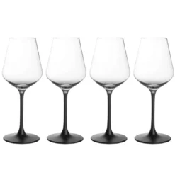 Villeroy & Boch Rotweinkelch, Manufacture Rock Klar,schwarz, 4 Tlg. -Weinglas Serien Geschäft 19c57b41fcc1f0b897514df30576736a
