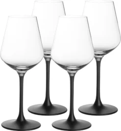 Villeroy & Boch Rotweinkelch, Manufacture Rock Klar,schwarz, 4 Tlg. -Weinglas Serien Geschäft 1efcc90794bb7620caea9b1abac71931