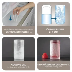 GOURMETmaxx Glas Selbstkühlend - 2er-Set Je 280 Ml -Weinglas Serien Geschäft 22453f55841d5419ec016bed47ddf389