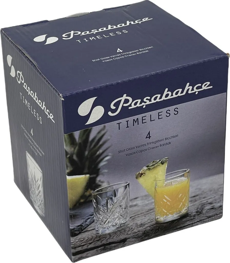 Pasabahce 52780 Shot Glas Stamper Timeless In Crystal Design 4er-Set 5 Pasabahce 52780 Shot Glas Stamper Timeless In Crystal Design 4er-Set – Bild 5