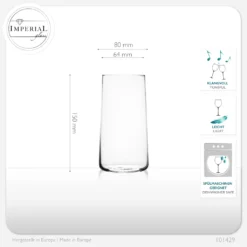 Trinkgläser Aus Glas 490ml (max. 550ml) Set 6 Teilig Wassergläser Groß -Weinglas Serien Geschäft 2951715dc39ece4116cb3ba29f42ee34