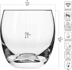 KROSNO Elite Whiskygläser, 6er-Set, 300 Ml -Weinglas Serien Geschäft 3106479f4e5ac8fff7d2d872a7771a04