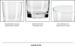 KROSNO Pure Wassergläser, 6er-Set, 250 Ml -Weinglas Serien Geschäft 3b1ac516ae1ba8f5bbf0674b6abb1102