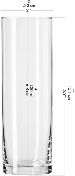 KROSNO Hohe Wassergläser, 6er-Set, 200 Ml -Weinglas Serien Geschäft 3ee2841014a3da37c57fbfa742945c63