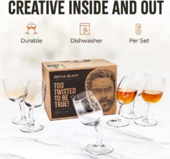 Brooze Bender Schnapsgläser 6er Set Stamper Glas Mit Stil Shot Vodka Likör Ouzo -Weinglas Serien Geschäft 40552ea1d98729eb5f4f1def26a755f6