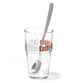 Leonardo Latte Macchiatto Becher 'Solo LM' Mit Löffel, 400ml, Ø 8,5 X 14,7cm (4er Set) -Weinglas Serien Geschäft 47c8f65309d774370472a9a523f0a5f6