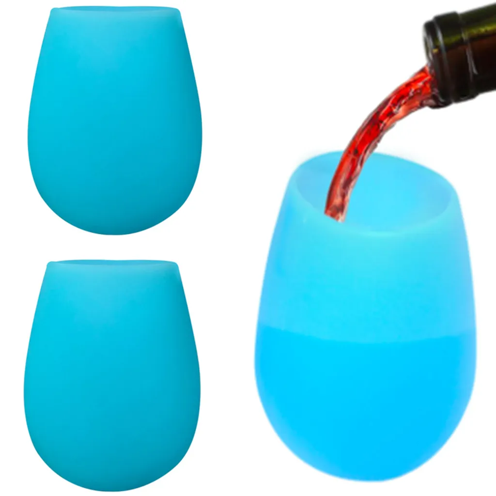 6er Set 200ml Unzerbrechlich Blau Silikon Biergläser Whisky GläSer Wein Becher Stammlos Weinbecher Tasse 4 6er Set 200ml Unzerbrechlich Blau Silikon Biergläser Whisky GläSer Wein Becher Stammlos Weinbecher Tasse – Bild 4