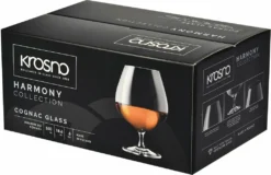 KROSNO Cognac-Gläser Cognacschwenker | Set Von 6 | 550 ML | Harmony Kollektion | Perfekt Für Zuhause, Restaurants Und Partys | Spülmaschinenfest -Weinglas Serien Geschäft 49ea189fc8ee7debbdbeb55dcf5f2a5c