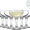 Rink Getränk 5 Tier Champagne Turm Set - 35 Gläser - 200 Ml Weinlese-Champagne Coupe Saucers
