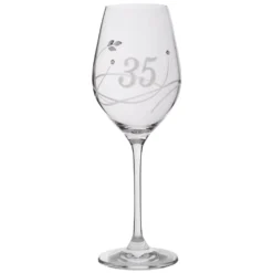 Swarovski Weinglas 360 Ml - 35-jähriges Jubiläum -Weinglas Serien Geschäft 50cd77f65fda6566241f07b57e943994