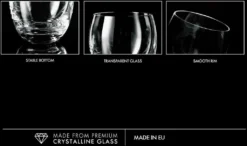 KROSNO Elite Whiskygläser, 6er-Set, 300 Ml -Weinglas Serien Geschäft 5152f7d84958a700b8b732737c854344