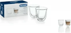 De'Longhi DeLonghi Cappuccino 2er Doppelwandiges Thermoglas -Weinglas Serien Geschäft 53124b3cac0f7e89ee8b091e3ee6463b