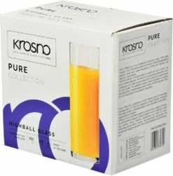 KROSNO Hohe Wassergläser, 6er-Set, 200 Ml -Weinglas Serien Geschäft 55cce8337c3efa4a9ef100306c2cf2fc