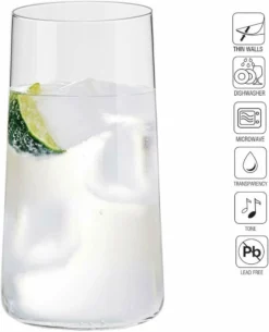 KROSNO Avant-Garde Longdrinkgläser, Set Von 6, 540 Ml -Weinglas Serien Geschäft 56983246c2ec80ac203ff478a52beaea