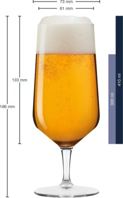 LEONARDO 069541 Puccini Bierglas 410 Ml, Teqton-Glas (6 Stück) -Weinglas Serien Geschäft 6164c19fee3ca4fd9d0eb6245512c25c