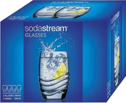 Sodastream Trinkglas 4er-Pack, Passend Zu Sodastream-Glaskaraffen -Weinglas Serien Geschäft 61840cf9cd39087b7b54d3c4338713a6