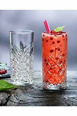 Pasabahce Timeless 52820 Longdrink Glas Wassergläser Kristall Design 4´er Set Transparent 295 Ml -Weinglas Serien Geschäft 61e8c1922c855d06e458b2424de8b8dc