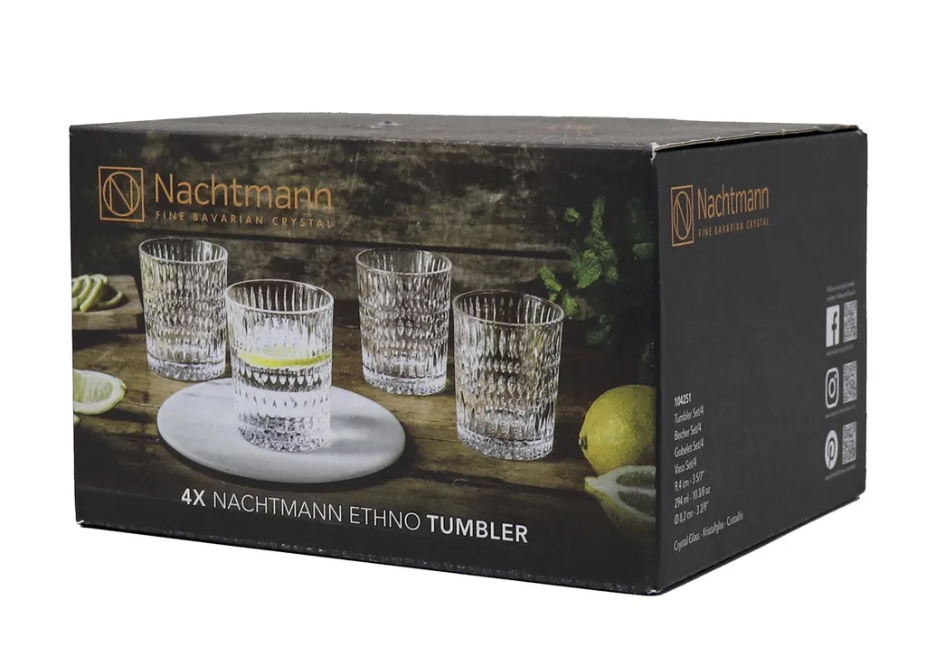 Nachtmann Whiskeybecher Ethno 294ml 4er Set 4 Nachtmann Whiskeybecher Ethno 294ml 4er Set – Bild 4