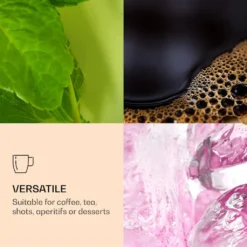 DUOS 4X 410ml Jumbo Doppelwandige Thermo-Gläser + 4X Edelstahl-LÖFFEL, Für Latte Macchiato, Cocktails, Vorspeisen By Feelino -Weinglas Serien Geschäft 6f6bb03a4fa8951b2abdf995f6fd6321