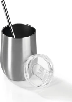 GOURMETmaxx Getränkebecher Inkl. Trinkhalm - 2er-Set -Weinglas Serien Geschäft 7085c3446a17da5e9b9244639e4b5727