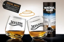 Wackelglas SEEGANG, 2er Set, 200ml, In Geschenkbox