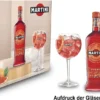 Martini Fiero Geschenkset - Fiero Wermut 0,75l (14,4% Vol) + Martini Royale Ballon Cocktail Glas Set - 2x Gläser 47cl - [Enthält Sulfite]
