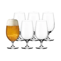 LEONARDO 061451 Ciao+ Biertulpe, Glas, 410ml, H 16cm, Klar (6 Stück) -Weinglas Serien Geschäft 7c3d03750f5396f45408829432fd8b25