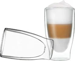 Duos 2x 310ml Doppelwand Latte Macchiato Thermogläser - Set Mit Schwebe-Effekt, Auch Für Tee, Eistee, Säfte, Wasser, Cola, Cocktails Geeignet, DUOS By Feelino -Weinglas Serien Geschäft 7d60851fa0e0e8676ea14d61a431f310