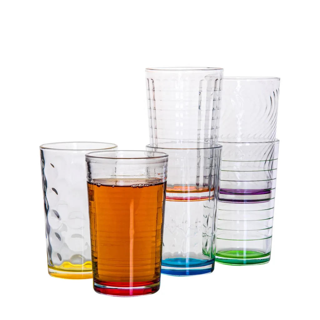 6 X Trinkglas Bunt Wasserglas Wassergläser Trinkgläser Glas Gläser Saftglas 9 6 X Trinkglas Bunt Wasserglas Wassergläser Trinkgläser Glas Gläser Saftglas – Bild 9