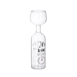 Relaxdays Weinflasche Glas Aufsatz 750 Ml -Weinglas Serien Geschäft 85b900822483bc8621c30169e213032e