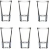 SCHLOSSEREI BAYERWALD Schnapsgläser Set 6 Stück Je 28 Ml - Shotgläser Wodka Schnaps Tequila Grappa - Transparent 7 Cm Höhe