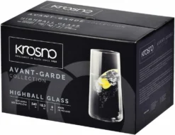 KROSNO Avant-Garde Longdrinkgläser, Set Von 6, 540 Ml -Weinglas Serien Geschäft 9fe6a03227f2a488a2139a851b8a26f3