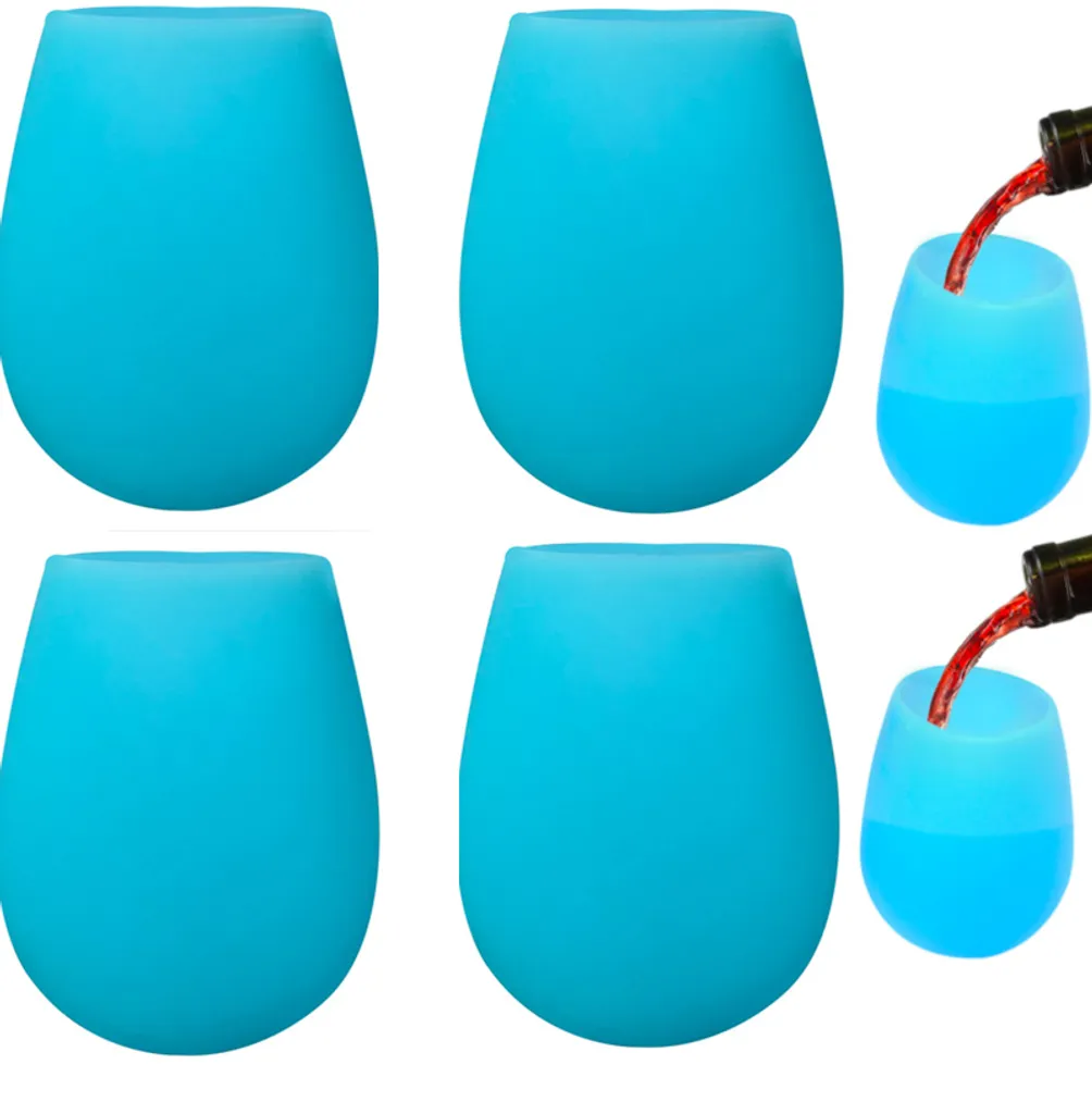 6er Set 200ml Unzerbrechlich Blau Silikon Biergläser Whisky GläSer Wein Becher Stammlos Weinbecher Tasse 1 6er Set 200ml Unzerbrechlich Blau Silikon Biergläser Whisky GläSer Wein Becher Stammlos Weinbecher Tasse