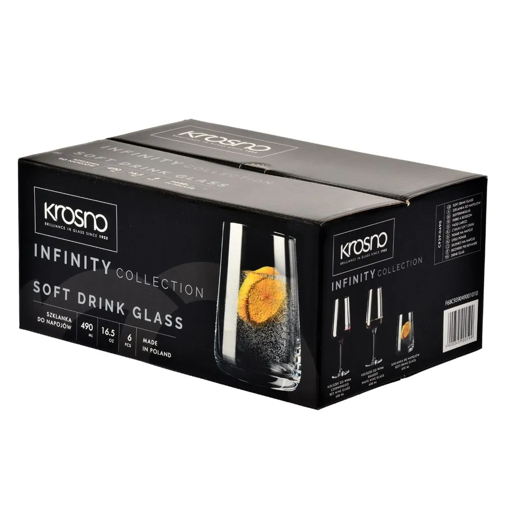 KROSNO Infinity Gläser Für Wasser, Getränke Und Säfte, 6er-Set, 490 Ml 9 KROSNO Infinity Gläser Für Wasser, Getränke Und Säfte, 6er-Set, 490 Ml – Bild 9