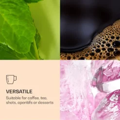 DUOS 6X 410ml Jumbo Doppelwandige Thermo-Gläser + 6X Edelstahl-LÖFFEL, Für Latte Macchiato, Cocktails, Vorspeisen By Feelino -Weinglas Serien Geschäft aa021545678e5119aee38d7c0fb03b8d