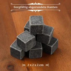GOURMEO 9 Whisky Steine Im Set In Der Holzbox Aus Natürlichem Basalt -Weinglas Serien Geschäft aca3ffb8eb76b88ee706e757a96d7c87