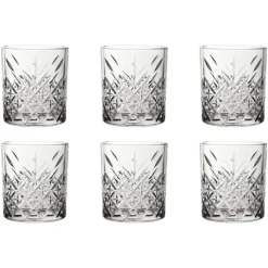 Pasabahce 52790 Whisky Glas Tumbler Timeless Im Kristall-Design, Höhe 9,6 Cm, 345 Ml, 4 Stück, Retro-Design -Weinglas Serien Geschäft b0520f106aab44e256b6bad69564ac80