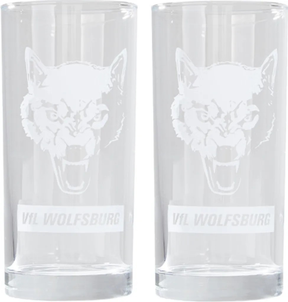 VFL Wolfsburg Trinkglas Wolf 2er-Set