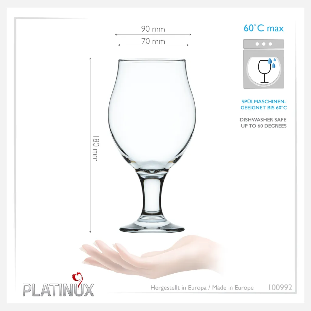 Biertulpen Biergläser Set 6 Teilig 500ml (max. 560ml) Pilsgläser Tulpe 3 Biertulpen Biergläser Set 6 Teilig 500ml (max. 560ml) Pilsgläser Tulpe – Bild 3