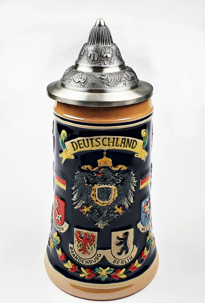 Bierkrug Mit Deckel Deutschland Bundesländer 0,5 Liter 1 Bierkrug Mit Deckel Deutschland Bundesländer 0,5 Liter