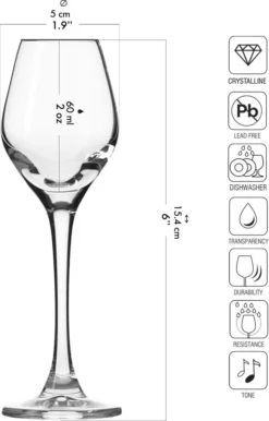 KROSNO Splendour Likörgläser, 6er-Set, 60 Ml -Weinglas Serien Geschäft bd93905f20abfe5cf93847689e65234a